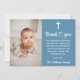 Christelijke Doop Doopsel Communie Religieus Bedankkaart