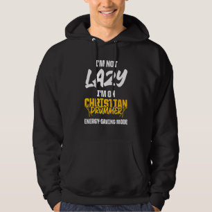 Christelijke Drummer Church Worship Drum Player 61 Hoodie