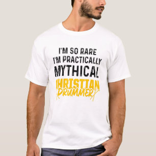 Christelijke Drummer Church Worship Drum Player 66 T-shirt