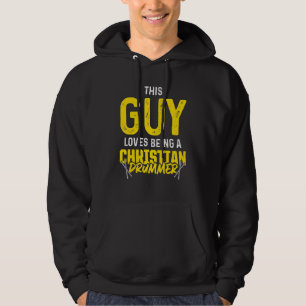 Christelijke Drummer Church Worship Drum Player 89 Hoodie