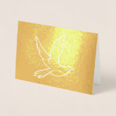 Christelijke duif folie kaarten (Voorkant)