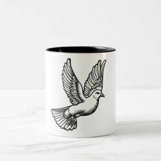 Christelijke Duif Koffiemok Tweekleurige Koffiemok