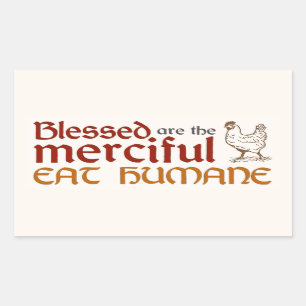 Christelijke "Eat Humane" sticker