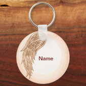 Christelijke eenvleugelengelengel sleutelhanger (Voorkant)