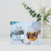 Christelijke Faith Natitivity Reden voor Seizoensf Feestdagenkaart (Staand voorkant)