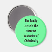 Christelijke familie magneet (Voorkant / Achterkant)