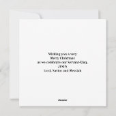 Christelijke feestdag feestdagenkaart (Achterkant)