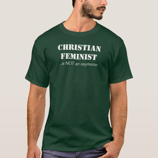 Christelijke feminist t-shirt (Voorkant)