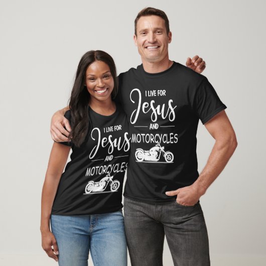 Christelijke Fietserskleding Motorfietsen en Jesus T-shirt (Unisex)
