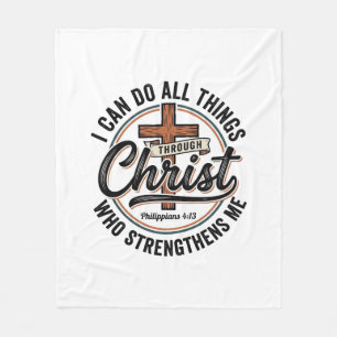 Christelijke Filippenzen 4_13 Vintage Citat Shirt  Fleece Deken