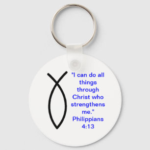 Christelijke Filippijnen Sleutelhanger 4:13 met Ic