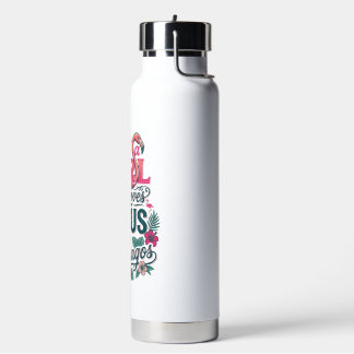 Christelijke Flamingo Meisje Vintage Waterfles