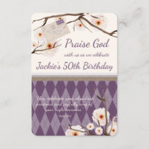 Christelijke Floral Birthday Schrift