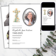 Christelijke Floral Cross begrafenisfoto