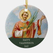 Christelijke foto Happy Valentine's Day Keramisch Ornament (Voorkant)