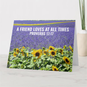 CHRISTELIJKE FRIENDSHIP BIG KAART PROVERBS 17:17 K