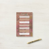 Christelijke Gebedslijst Sticky Post-it® Notes (Op bureau)