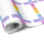 Christelijke Gift Wrap Cross Gift Wrap Papier Kleu (Rol Hoek)