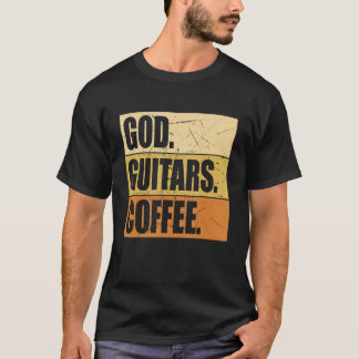 Christelijke gitarist in God Guitars Co T-shirt