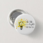 Christelijke God is de lichte inspiratie Ronde Button 3,2 Cm (Voorkant /achterkant)