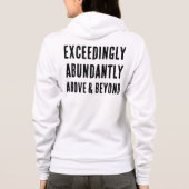 Christelijke GOD IS IN STAAT Buitengewoon Overvloe Hoodie (Achterkant)