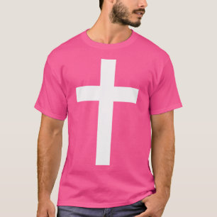 Christelijke God Jezus kruist wit T-shirt