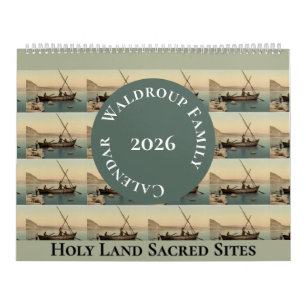 Christelijke Godsdienst Heilige Land Oude Foto Kalender