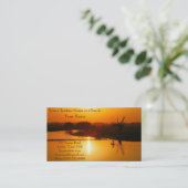 Christelijke Godsdienst Inspirerend God Visitekaartje (Staand voorkant)