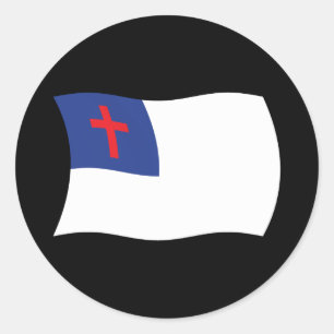Christelijke godsdienst vlag sticker