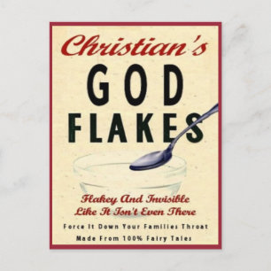 Christelijke goede vlokken... briefkaart