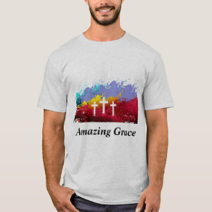 Christelijke Goede Vrijdag Crosses Amazing Grace T-shirt
