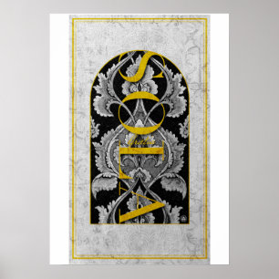 Christelijke GRACE ALONE SOLA GRATIA Poster