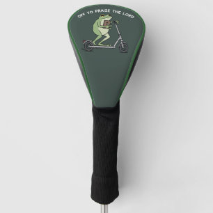 Christelijke Grappige Kikker Gaat de Heer Loven Bi Golfheadcover