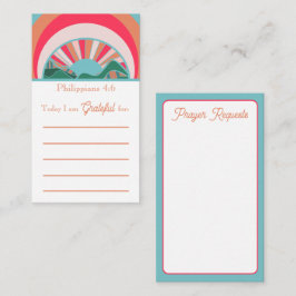 Christelijke Gratitude- en Prayer-verzoekkaarten Visitekaartje