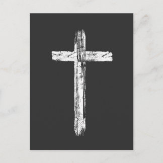 Christelijke Grunge Kruis Ansichtkaart Briefkaart