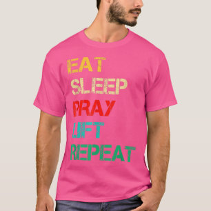 Christelijke Gym en Jezus Gym voor Eat Sleep Pray T-shirt