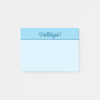 Christelijke Hallelujah Sticky Notitieblok in Blau Post-it® Notes