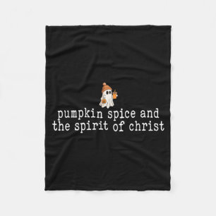 Christelijke Halloween Lieve Geest Pompoen Sce Gel Fleece Deken