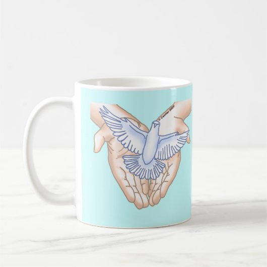 Christelijke Hands Dove Koffiemok (Links)