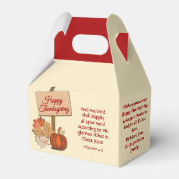 Christelijke HAPPY THANKSGIVING Bedankdoosjes
