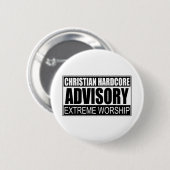 Christelijke hardekernadvies... ronde button 5,7 cm (Voorkant /achterkant)