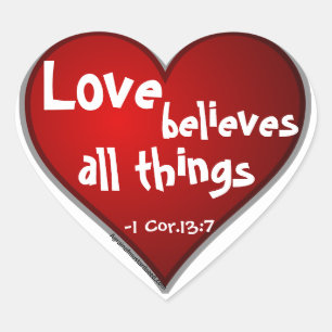 Christelijke hartvorm hart sticker