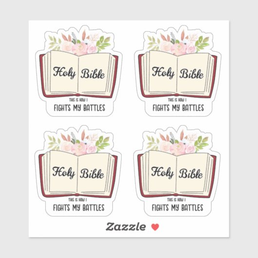 Christelijke Heilige Bijbel Sticker (Vel)