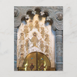 Christelijke heiligenkunst briefkaart