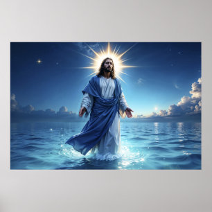 Christelijke heldere kunst Jesus Christ Faith Hope Poster