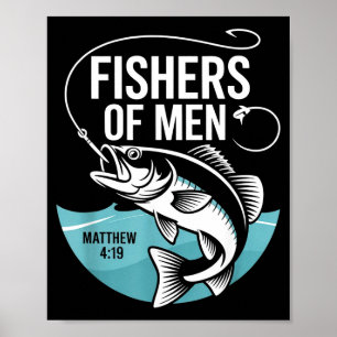 Christelijke Hengelaars Vissers Van Mensen Mattheü Poster