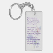 Christelijke herdenking Keepsake Butterfly Sleutelhanger (Voorkant Links)