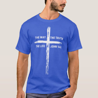 Christelijke heren kruis en vriend van verzen t-shirt