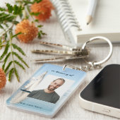 Christelijke herinnering Keepsake zeilboot zeilboo Sleutelhanger (Voorkant Rechts)