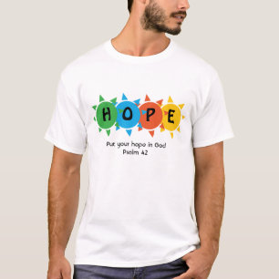 Christelijke HOOP OP GOD Psalm 42 CUSTOM T-shirt
